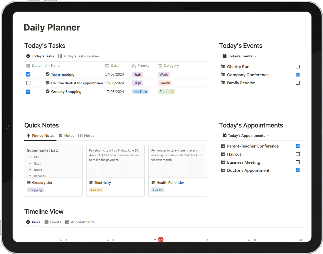 Daily Planner